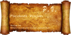 Poczkodi Vivien névjegykártya
